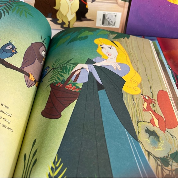 Disney Classic Series 4 Storybooks VTG Aladdin Sleeping Beauty Lady & the Tramp - Picture 8 of 14